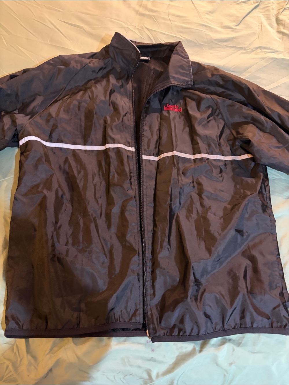 Sports Illustrated black Windbreaker xl